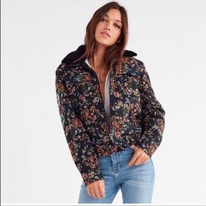 Blank NYC Wool Quilted Floral Jacket